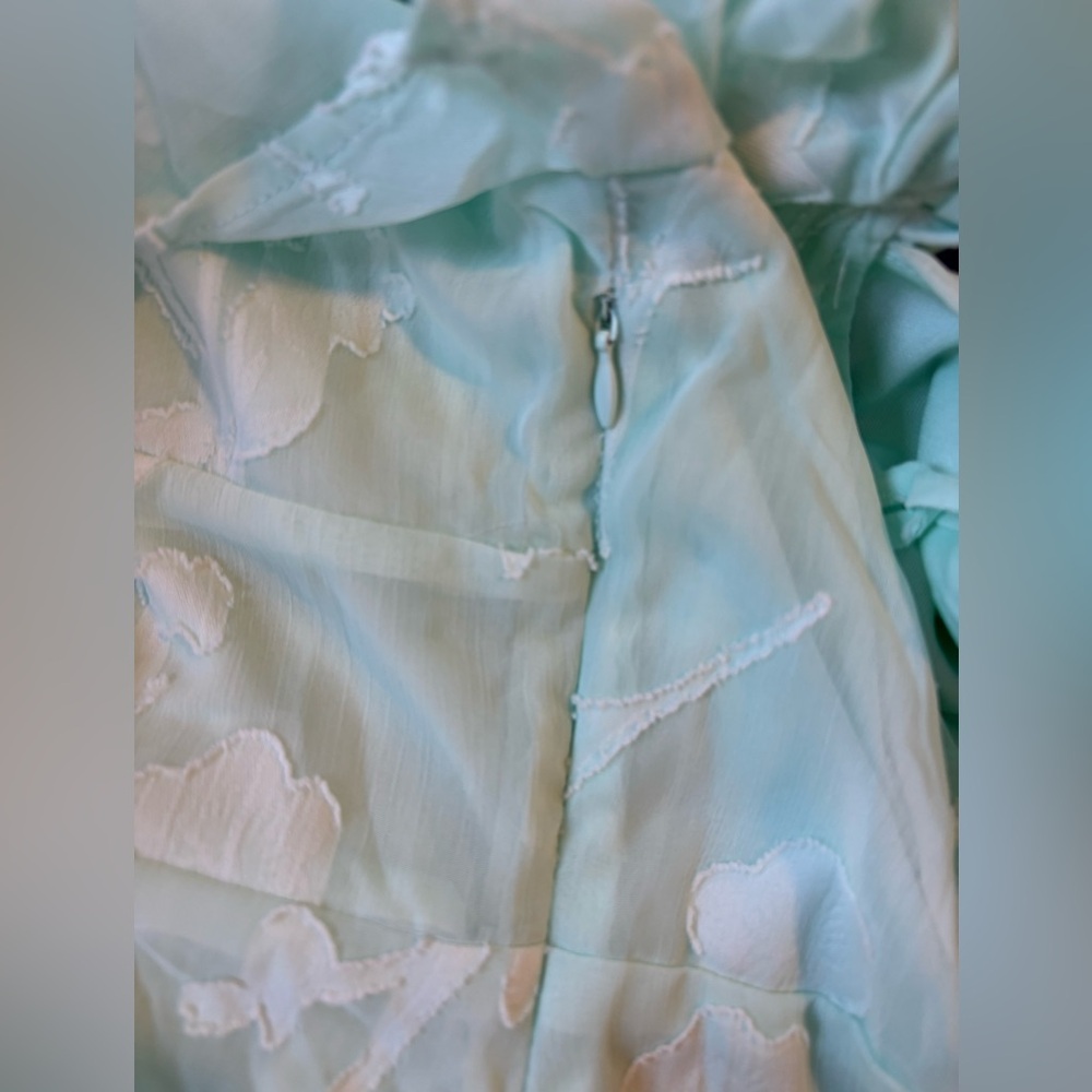 Lulus Tailor Made For You Mint Green Jacquard Lace-Up Maxi Dress - Picture 10 of 12